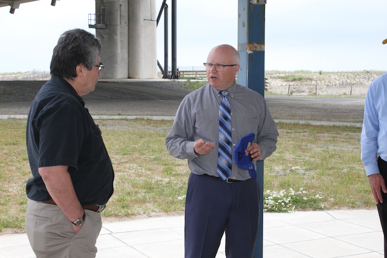 USACE Philadelphia District Chief of Operations Mike Landis briefs Mr. Jaime Pinkham, Acting Assistant Secretary of the Army for Civil Works on the District program. Mr. Pinkham and Maj. Gen. Butch Graham, USACE Deputy Commanding General for Civil and Emergency Operations, visited Philadelphia District projects and met with partners in Delaware and Maryland on June 15-16, 2021.