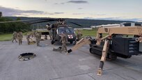 Approximately 145 aviation maintenance Soldiers with B Co., 248th Aviation Support Battalion, 29th Combat Aviation Brigade, 29th Infantry Division, Iowa, Virginia, and West Virginia National Guards, honed their skills repairing helicopters at Muir Army Airfield June 1 to 15 at Fort Indiantown Gap. (U.S. Army National Guard courtesy photo)