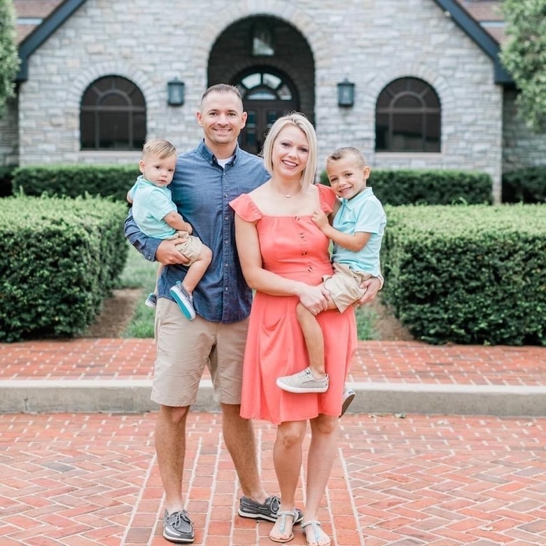 1st Lt. Bryan Fuller and family