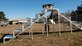 A photo of a military working dog for a story on temporary kennels.