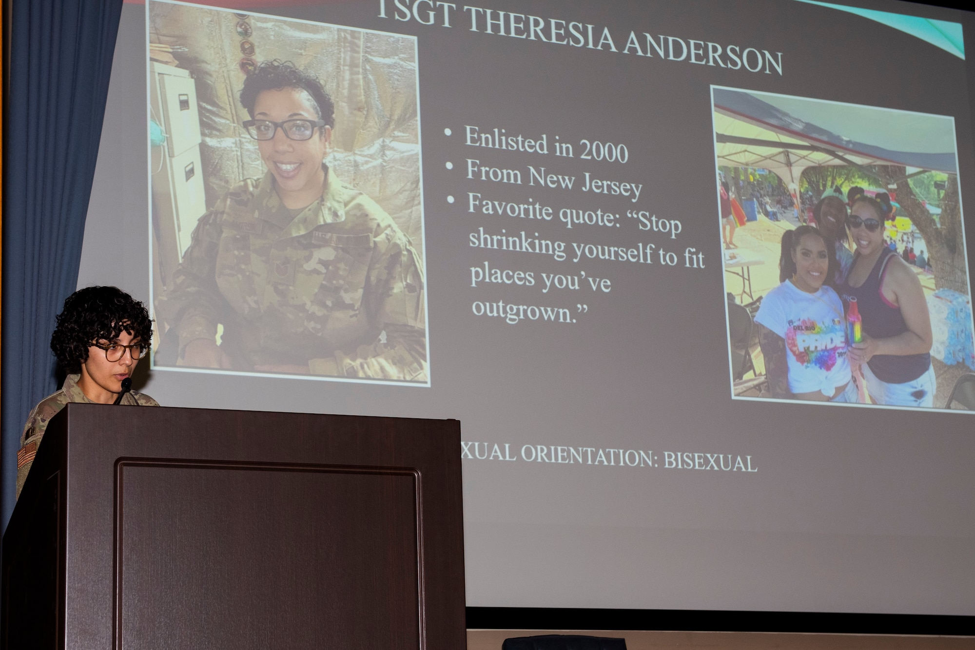 Members of Laughlin Air Force Base host an open panel for pride month on June, 17, 2021. The panel was to raise awareness for service members in the LGBTQ+ community. (U.S. Air Force photo by Airman first class David Phaff)