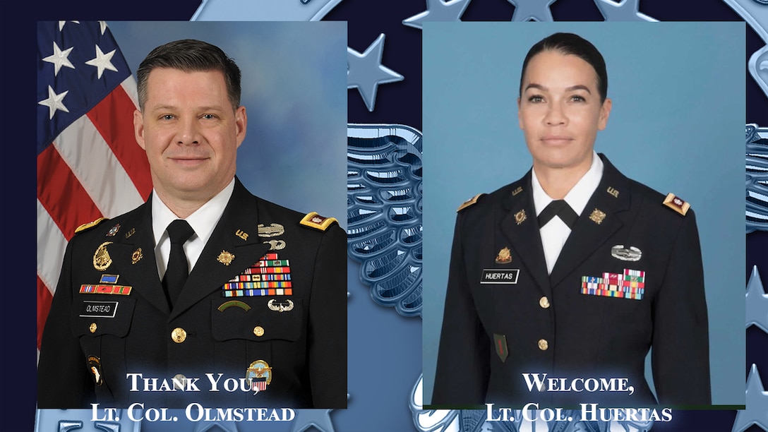 Olmstead departs DLA Distribution Red River and Huertas takes command