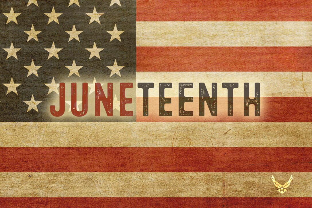 United States President Joe Biden officially signed the Juneteenth National Independence Day Act into law June 17, 2021, officially making June 19 a federal holiday and giving national recognition to a day commemorating emancipation. Juneteenth commemorates June 19, 1865, when Union soldiers informed a group of enslaved people in Texas that they had been made free two years earlier by President Abraham Lincoln's Emancipation Proclamation during the Civil War. Throughout history, Juneteenth has been known by many names: Jubilee Day, Freedom Day, Liberation Day, Emancipation Day. Designed for social media platforms at Hill Air Force Base, UT. (U.S. Air Force graphic by David Perry).