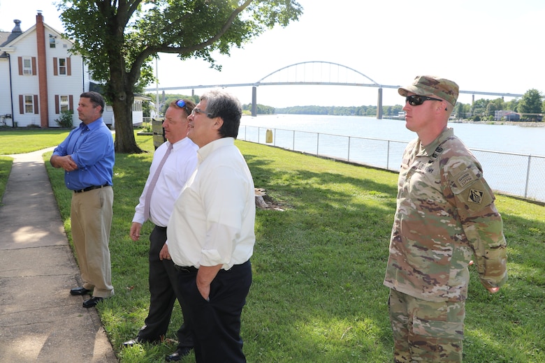 Mr. Jaime Pinkham, Acting Assistant Secretary of the Army for Civil Works (middle right), joined USACE Philadelphia District team members on a tour of the District's field office at the Chesapeake & Delaware Canal.  Mr. Pinkham and Maj. Gen. Butch Graham, USACE Deputy Commanding General for Civil and Emergency Operations, visited Philadelphia District projects and met with partners in Delaware and Maryland on June 15-16, 2021.