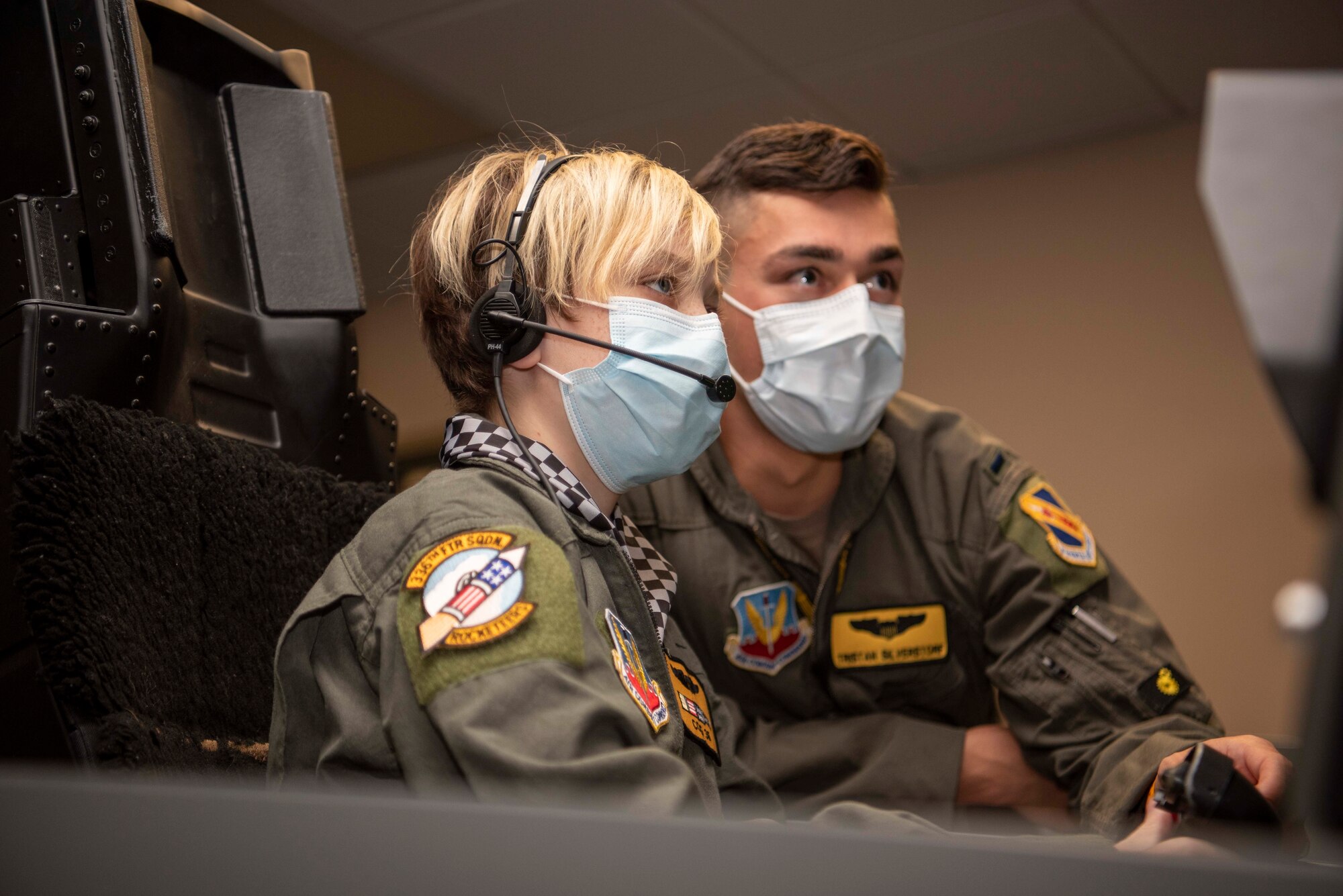 Jackson Forrsberg, who was selected to be a Pilot for a Day at Seymour Johnson Air Force Base, North Carolina, June 17, 2021.