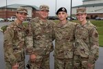 U.S. Air Force Airman 1st Class Madison McGrew, Master Sgt. Matt Ramsey, Airman 1st Class Dylan Ramsey and Senior Airman Shayla Ramsey are four of six members of the same family actively serving at the 167th Airlift Wing. The Ramsey family members are spread across various sections at the wing and have deep family ties in military service.