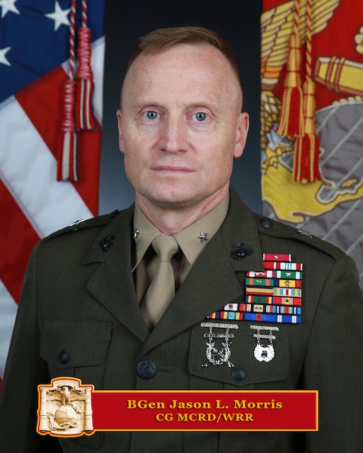 Brigadier General Jason L Morris Commanding General Marine Corps