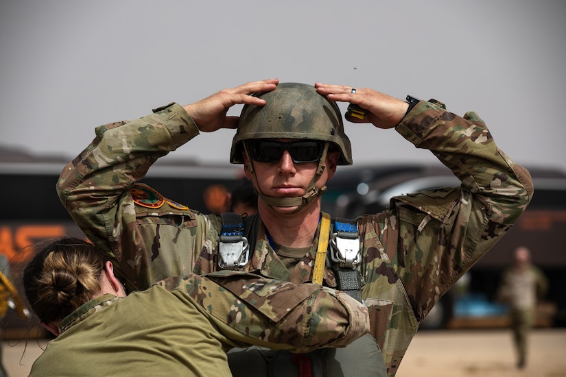 82nd Airborne Division paratroopers in Tunisia prior to the