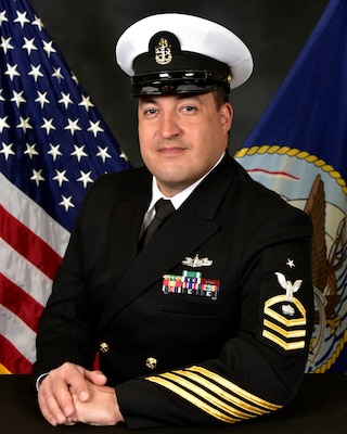 200915-N-XI761-002 SAN DIEGO (Sept. 15, 2020) Official portrait of Senior Chief Petty Officer Joseph Benavidez.  (U.S. Navy photo courtesy of Mine Warfare Training Center)