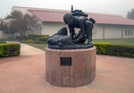Statue at museum.