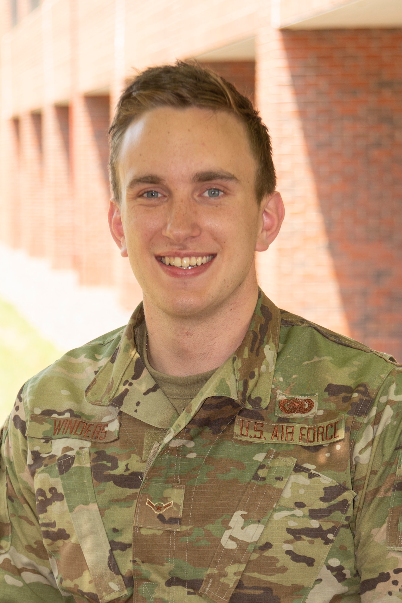 Airman Matthew Winders, a logistics plans specialist with the 157th Logistics Readiness Squadron, Pease Air National Guard Base, New Hampshire, June 7, 2021. (U.S. Air National Guard photo by Senior Master Sgt. Timm Huffman)