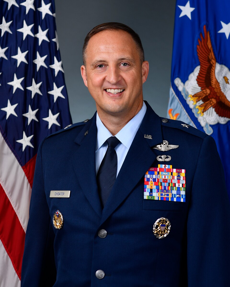 This is the official portrait of Brig. Gen. Julian Cheater.