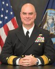 Studio portrait of Rear Adm. Brendan McLane