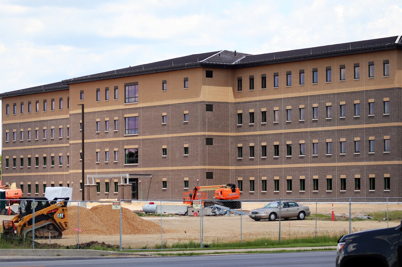 Troop barracks.