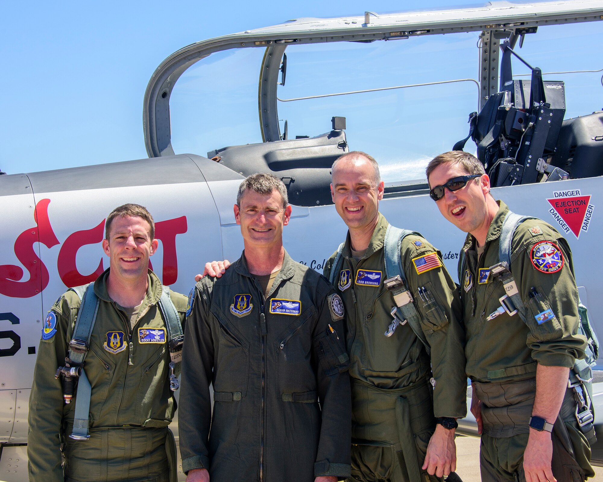 Instructor pilot retires after 33 years of service.