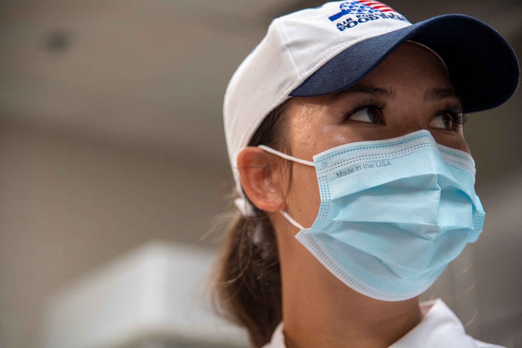 U.S. Air Force Senior Airman Haley Garces, 6th Force Support Squadron food services journeyman, poses for a photo at MacDill Air Force Base, Florida, June 15, 2021.