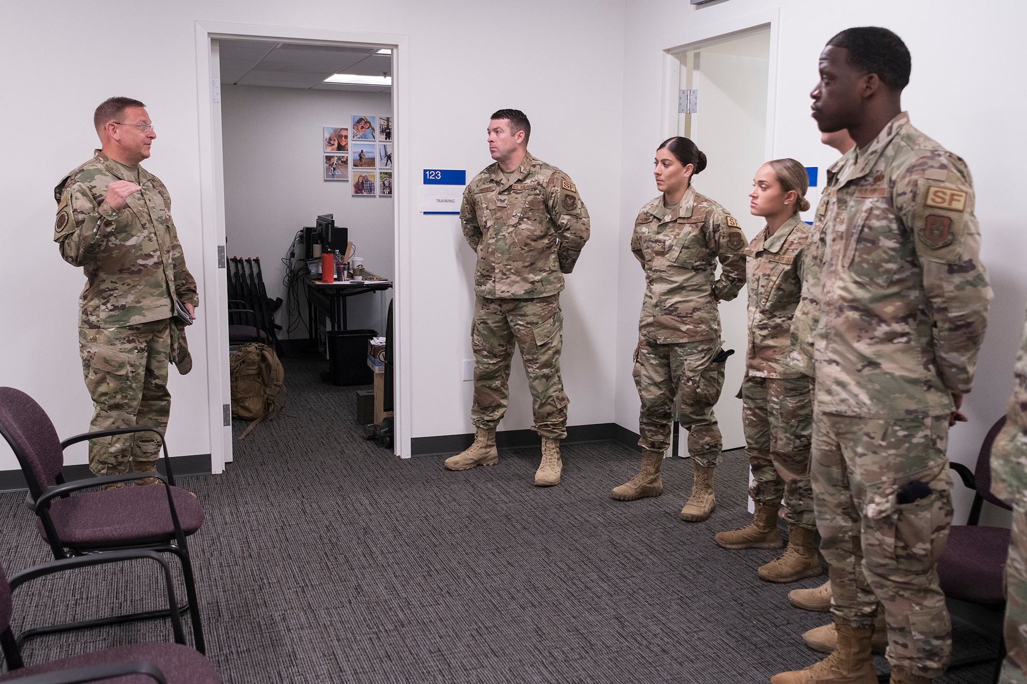 Brig. Gen. Max Stitzer, the Special Assistant to the Chief of the Air Force Reserve and the Military Deputy to the Directorate of Staff-Integration at the Pentagon visits Travis Air Base, June 11.