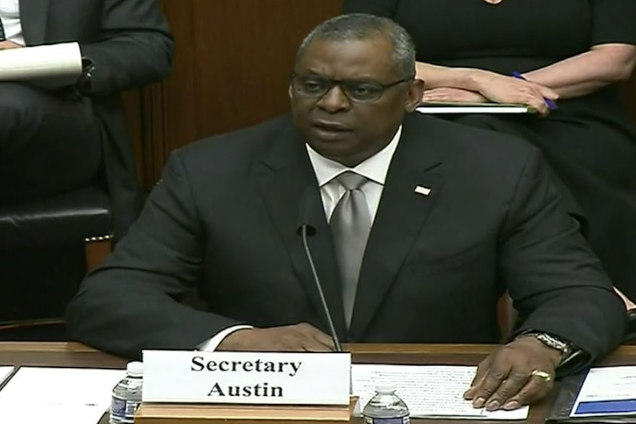 Secretary of Defense Lloyd J. Austin III testifies.