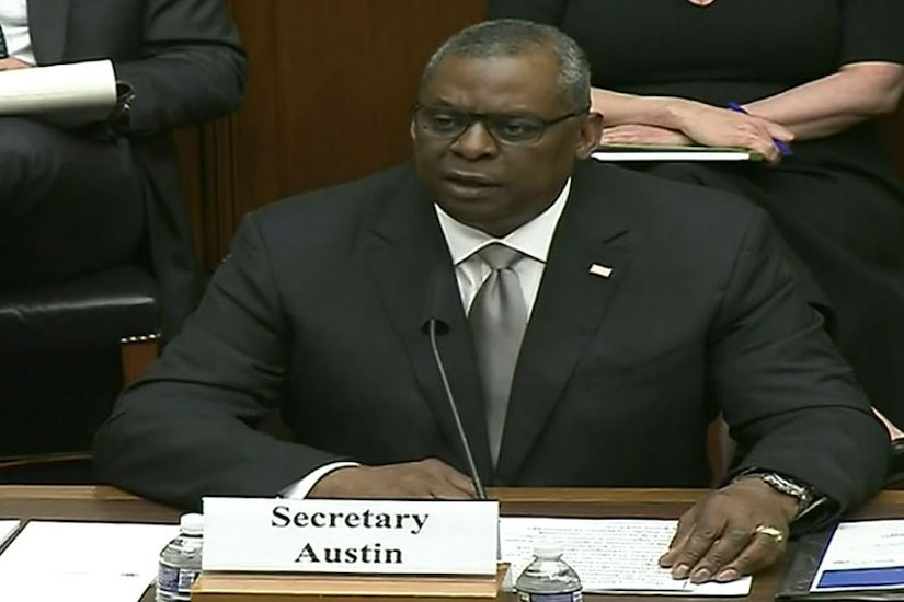 Secretary of Defense Lloyd J. Austin III testifies.