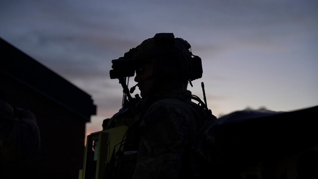 A Marine Raider prepares to complete a raid during a RAVEN unit readiness exercise in Nashville, Tenn., Apr. 30, 2021. RAVEN is a training exercise held to evaluate all aspects of a Marine Special Operations Company prior to a Marine Forces Special Operations Command deployment.