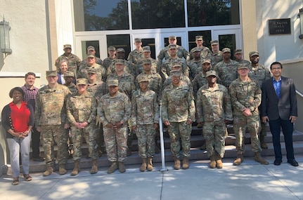 Twenty-Eight South Carolina Army National Guard Soldiers from units throughout the state participated in The Citadel Department of Defense Cyber Institute inaugural National Guard Cyber Boot Camp June 7-18, 2021, at The Citadel in Charleston, South Carolina. The students learned basic to intermediate security concepts and how to conduct PenTest+ testing.