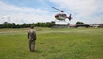 Airmen from the 188th Wing completed an intensive two-day course Tactical Combat Casualty Care course June 3-4, 2021, at Ebbing Air National Guard Base, Ark. The training involved airway management, tourniquet application, wound bandaging, and various stretcher-carrying techniques