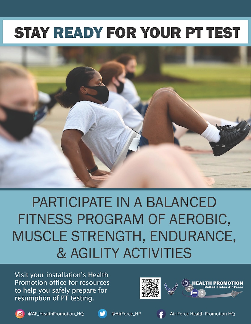 Participate in a Balanced Fitness Program of Aerobic, Muscle Strength, Endurance, & Agility Activities.