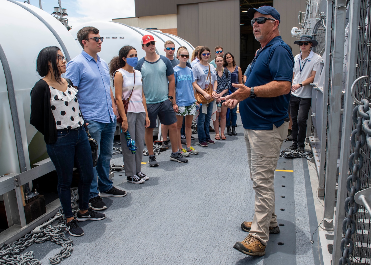 Naval Surface Warfare Center Panama City Division welcomed 18 college students for a ten-week summer internship. The Naval Research Enterprise Internship Program (NREIP) provides an opportunity for college students to participate in research at a Department of Navy laboratory during the summer.