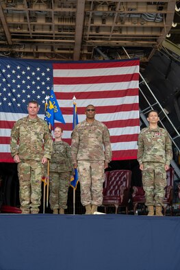 Lt. Col. Harry Alderson assumes command of the 349th Air Mobility Operations Squadron