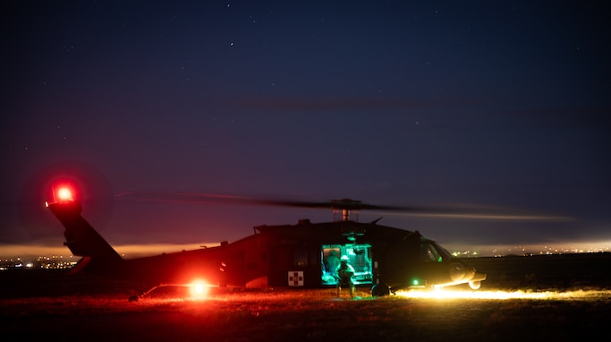 Army Reserve medevac company teaches military working dog handlers hoist procedures