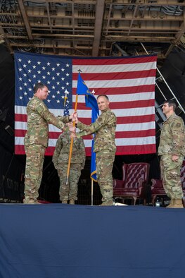 Lt. Col. William Westfahl assumes command of the 349th OSS