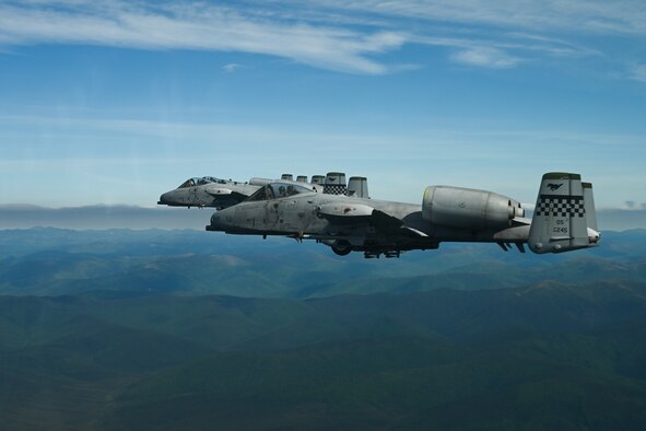 A-10s execute air combat exercise during Red Flag-Alaska 21