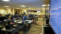 JOINT BASE LANGLEY-EUSTIS, Va. (June 24, 2021) Joint Task Force Civil Support joint operations center watch standers participate in hurricane and all-hazards contingency operations training during Exercise Lightning Response on Fort Eustis, Virginia, June 24, 2021.