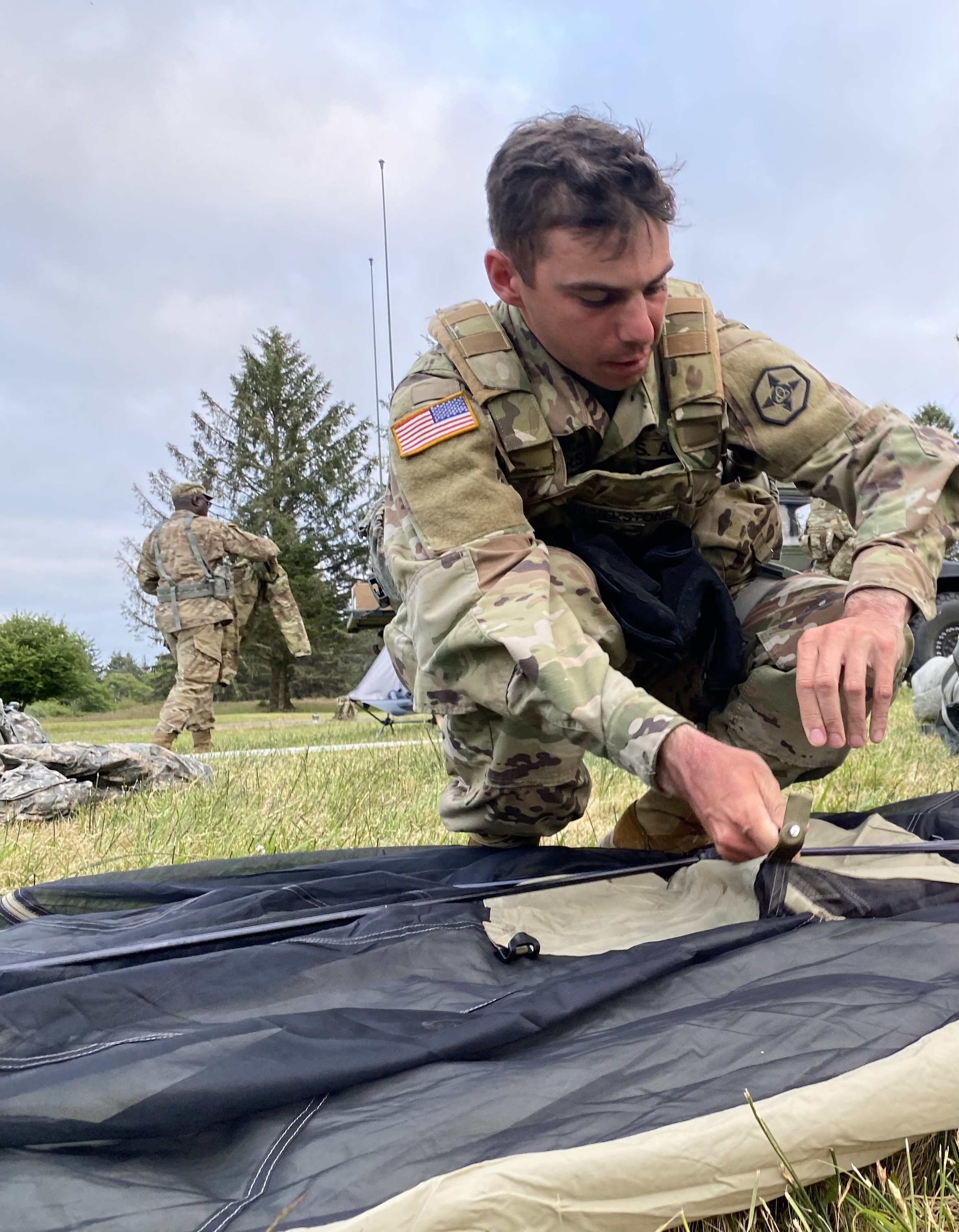 Soldiers from 654th Regional Support Group step up to