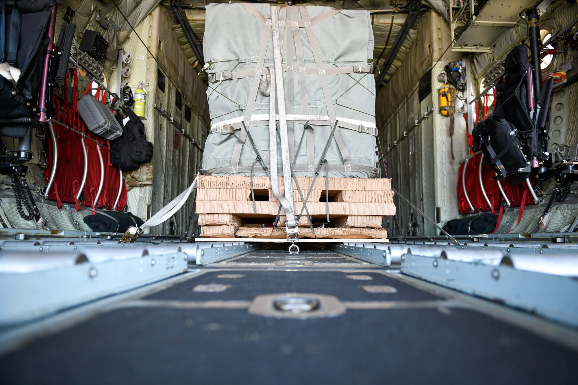 A 910th Airlift Wing aircrew transported a Container Delivery System bundle to the National Museum of the Air Force, June 24, 2021, for use in a good will mission exhibit they’re developing. The CDS bundle was prepared by members of the 76th Aerial Port Squadron at YARS.