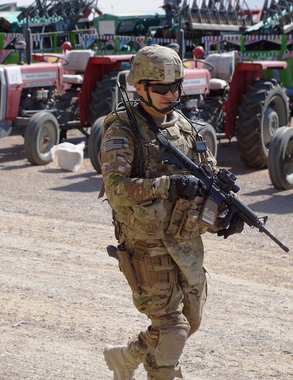 Foushee is a dismounted team leader and truck commander with the Kentucky National Guard's Agribusiness Development Team 4.