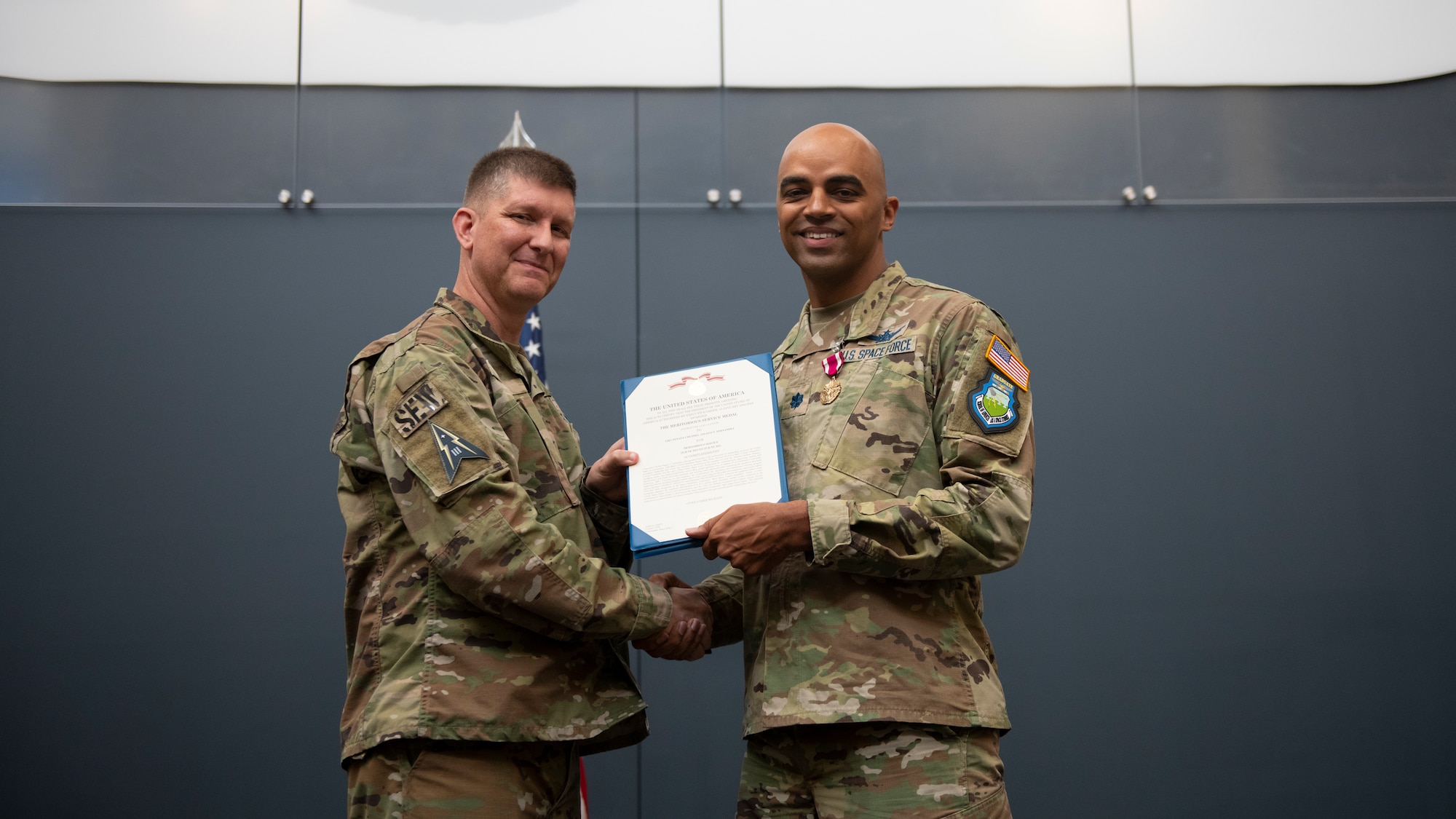 Man getting an award.