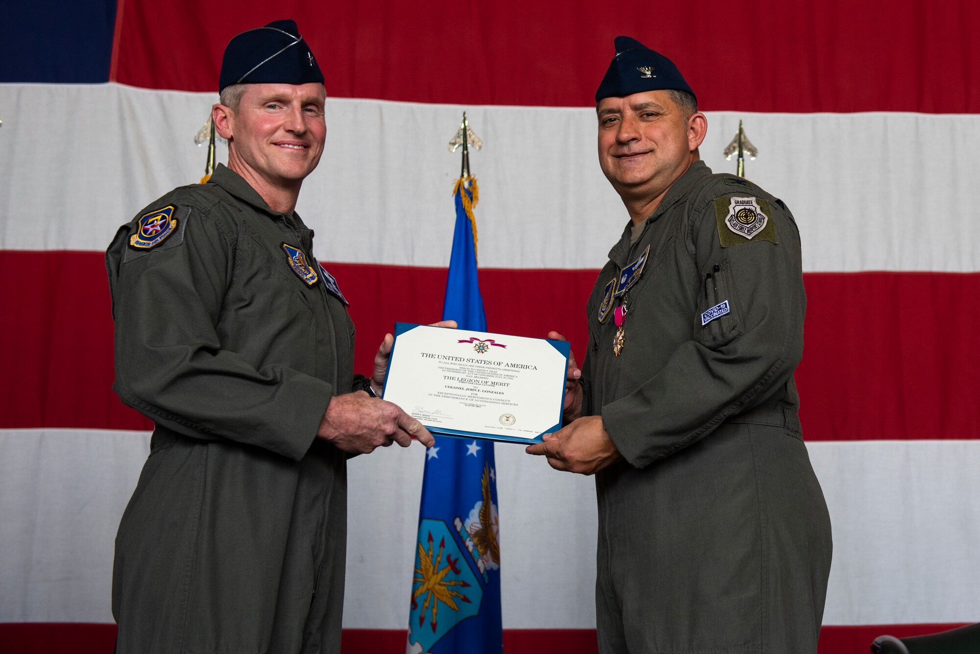 51st Fighter Wing held a change of command ceremony at Osan Air Base, Republic of Korea, June 25, 2021. Col. John Gonzales transferred command of the 51st FW to Col. Joshua Wood.