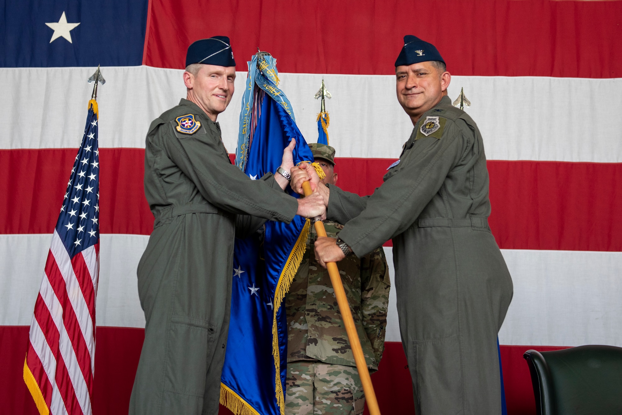 51st Fighter Wing held a change of command ceremony at Osan Air Base, Republic of Korea, June 25, 2021. Col. John Gonzales transferred command of the 51st FW to Col. Joshua Wood.