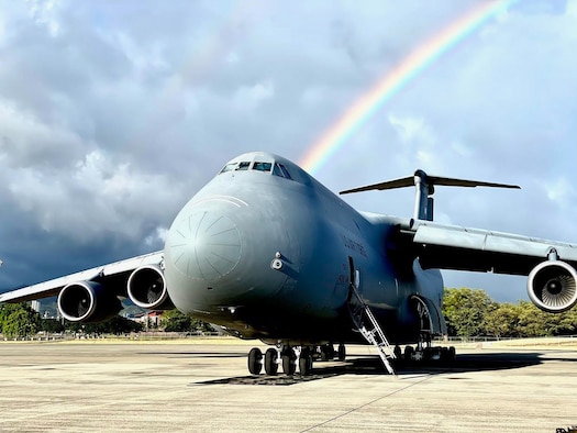 Westover C-5M Super Galaxy in Hawaii