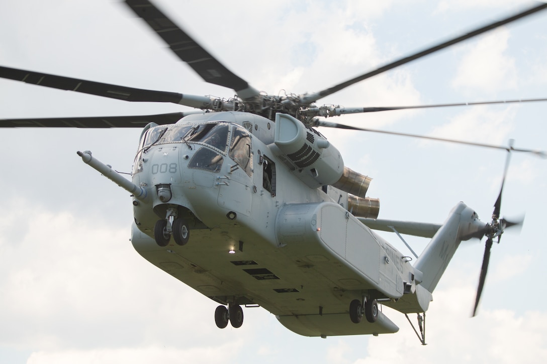 U.S. Marine Corps Maj. Gen. Michael S. Cederholm flies the CH-53K "King Stallion" at Marine Corps Base Camp Lejeune, North Carolina, June 12, 2021. Cederholm, the commanding general of 2nd Marine Aircraft Wing, said, "the CH-53K is an awesome machine and will be an incredible asset to the (Marine Air Ground Task Force and joint force on the battlefield of the future."
