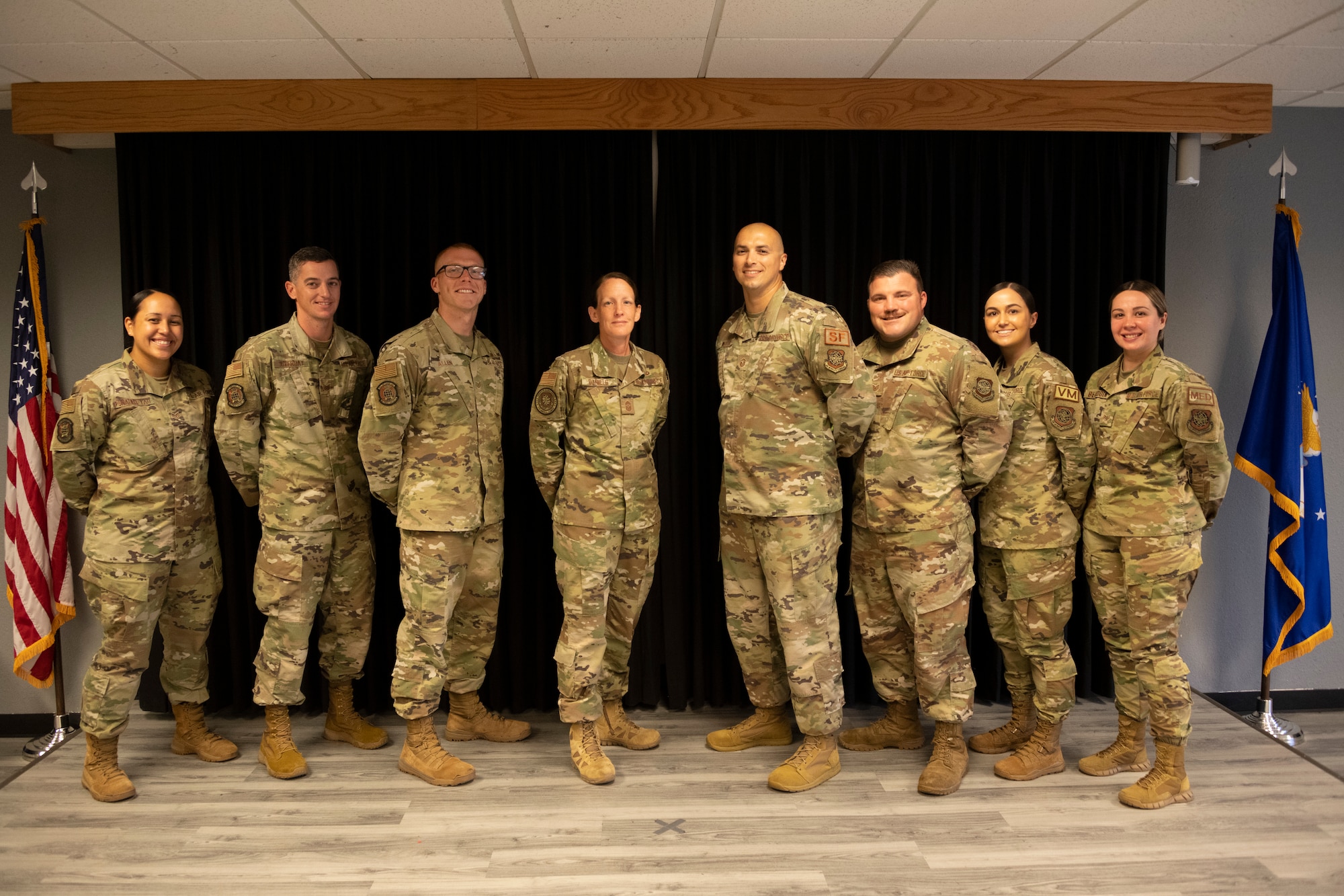 Airmen pose for photo