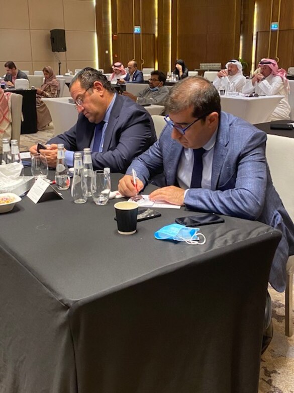 Attendees take in the vast amount of information being presented by Team TAM during the Industry Day Event in Riyadh, Saudi Arabia on June 8 and 9.