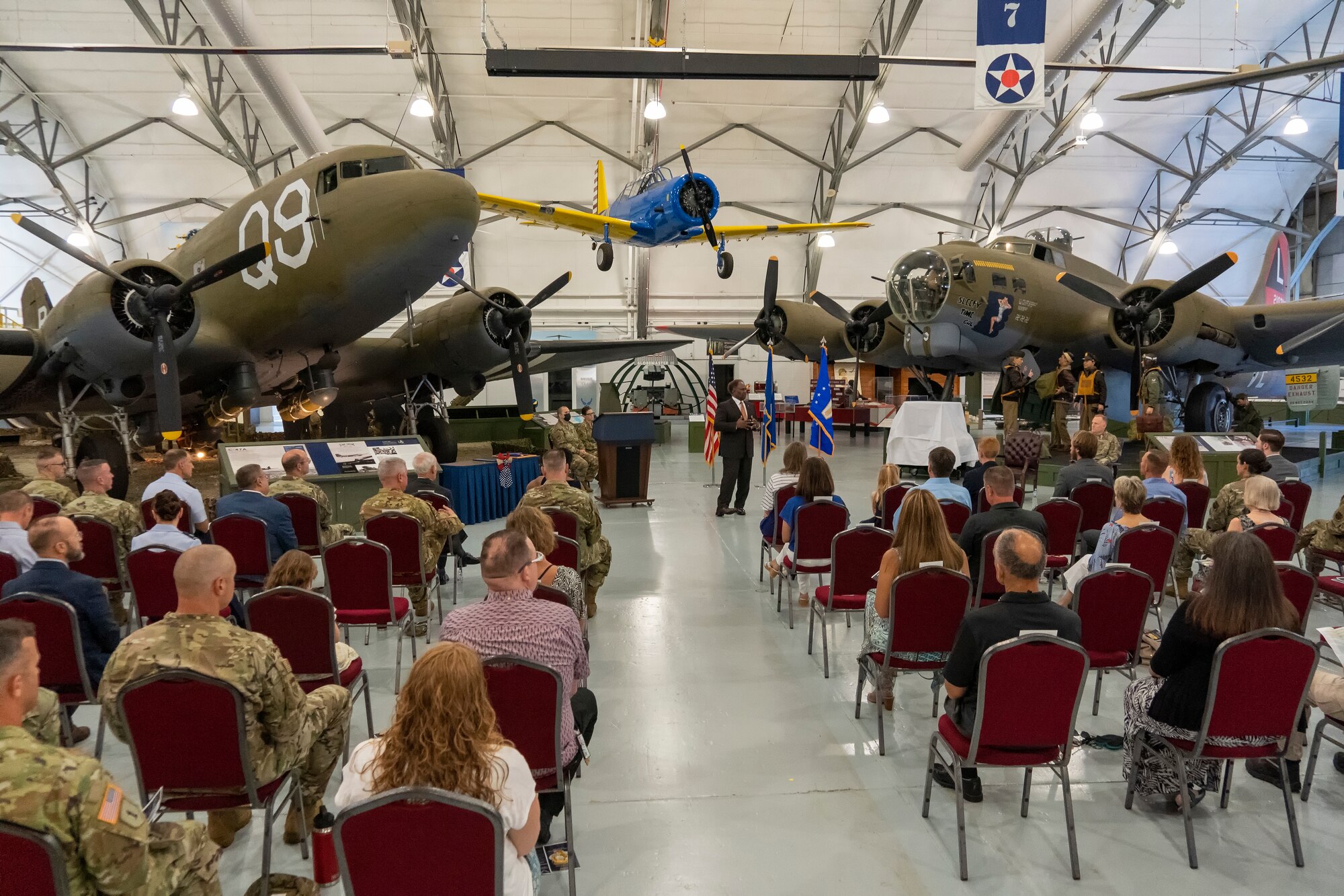 Retirement ceremony for Colonel G. Brian Eddy at Dover Air Force Base, Delaware, June 28, 2021. (U.S. Air Force photo by Jason Minto)