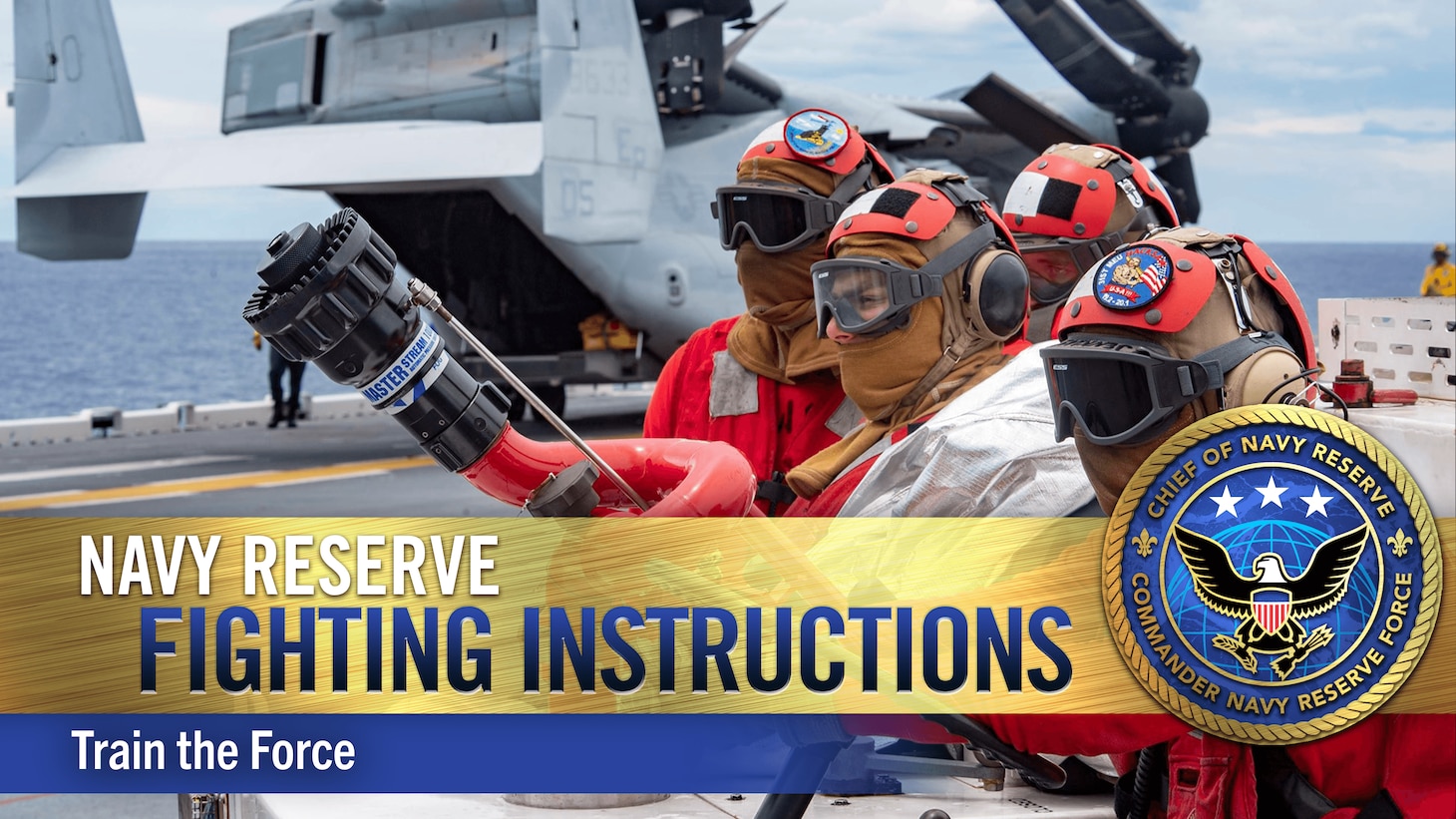 Navy Reserve Fighting Instructions Video Series – Train the Force (U.S. Navy graphic by Commander, Navy Reserve Forces Command)