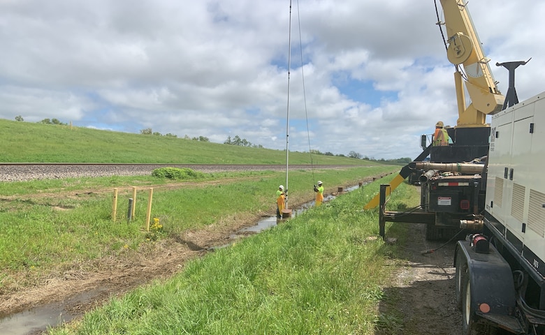 Congratulations to Memphis District project delivery team members for their recent work and efforts towards rehabilitating 128 existing relief wells just south of Cape Girardeau, Missouri. The contract was awarded to Kinder Brothers Excavating, Inc. on Sept. 16, 2020, for $1,547,550.