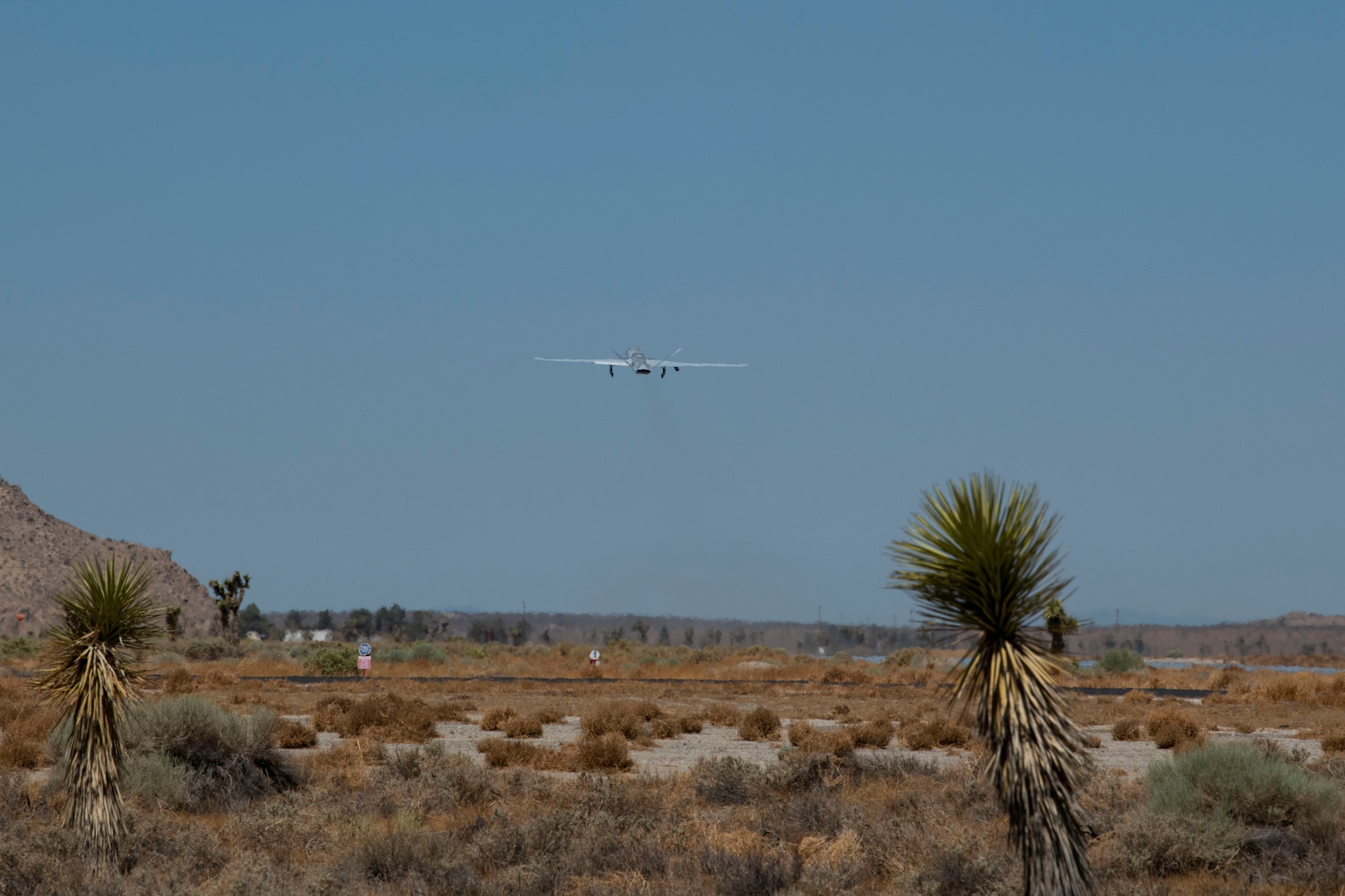 MQ-20 Avenger flying over desert