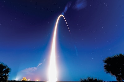 Falcon 9 Starlink L24 rocket successfully launches from SLC-40 at Cape Canaveral Space Force Station, Florida, April 28, 2021 (U.S. Space Force/Joshua Conti)