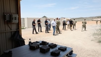 Employers attend a Boss Lift on June 18, 2021, on Dugway Proving Grounds, Utah, sponsored by the Employer Support of the Guard and Reserve, to watch what their employees do during annual training for the National Guard.