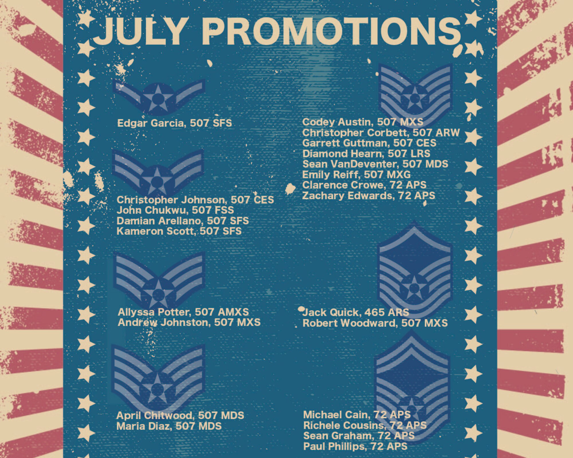 Promotion graphic for July 2021